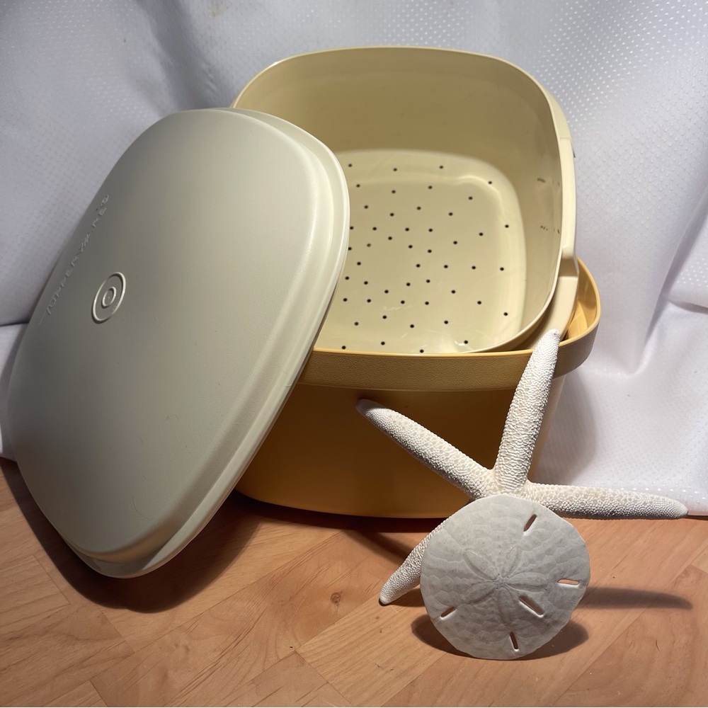 Tupperware Vintage Steam & Store 3 Pieces Microwave